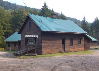 Brown wood cabin
